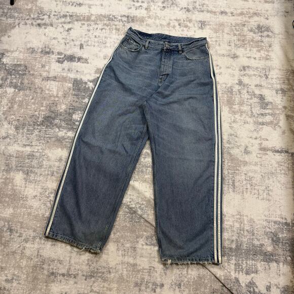 Authentic Balenciaga X Adidas Baggy Jeans S - Picture 1 of 7